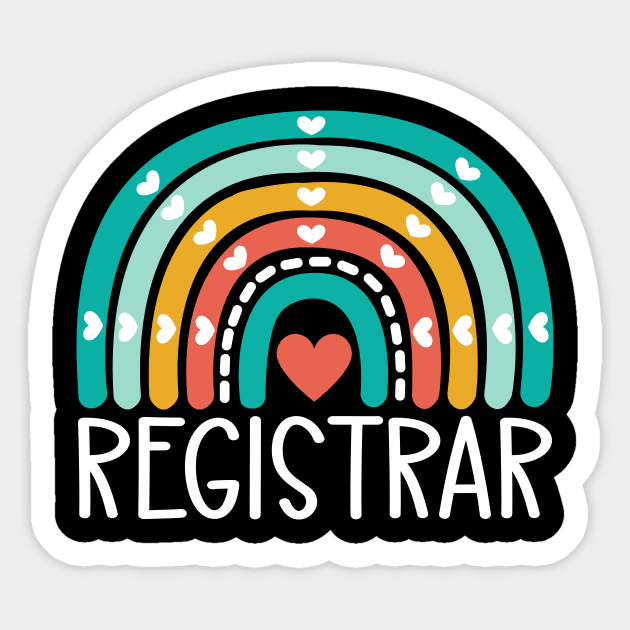 Registrar Rainbow Sticker by HaroonMHQ